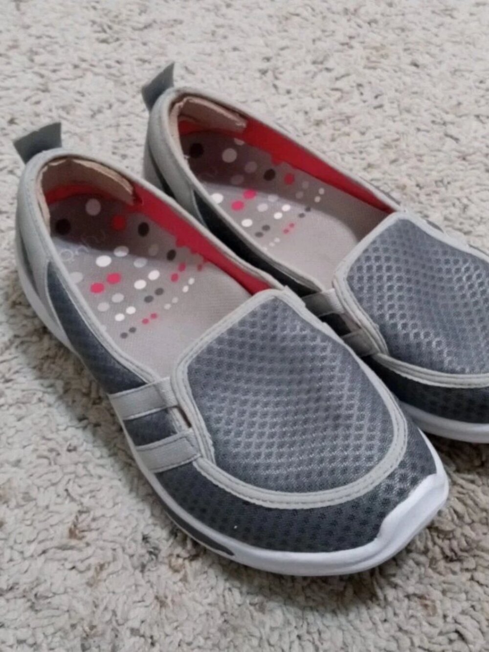 RYKA Lily Shoes Women’s Size 8W Gray Slip On Loafer Sneaker